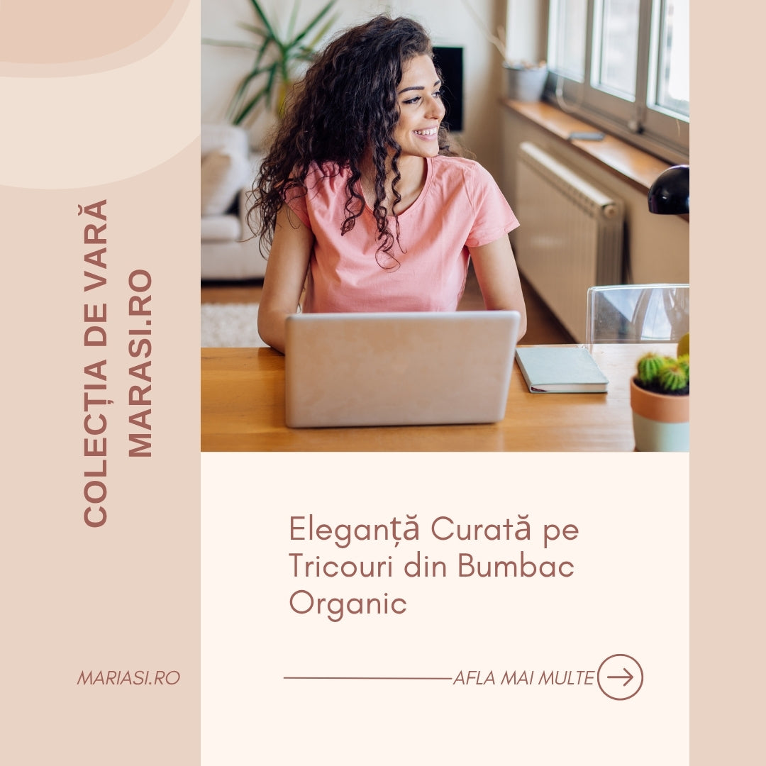 Colecția de Vară MARASI.RO – Eleganță Curată pe Tricouri din Bumbac Organic