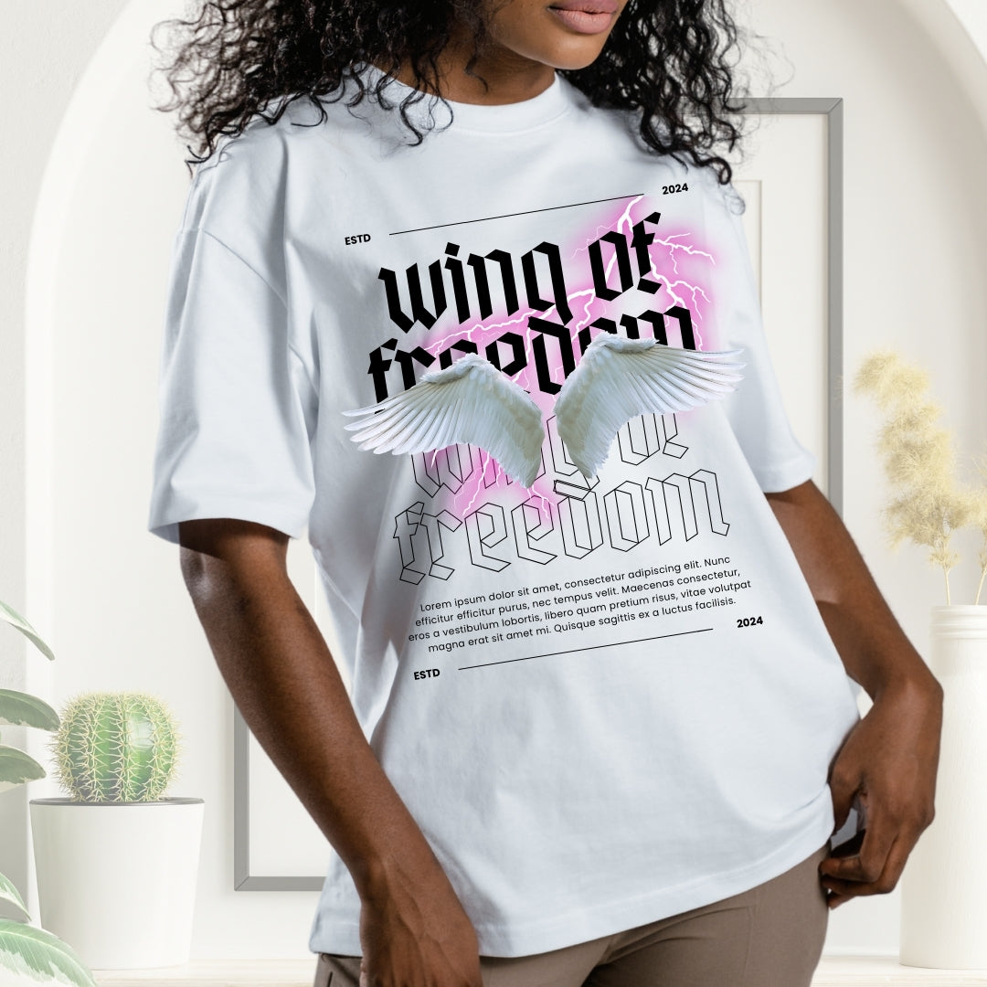 Tricou Oversized Wings Angel