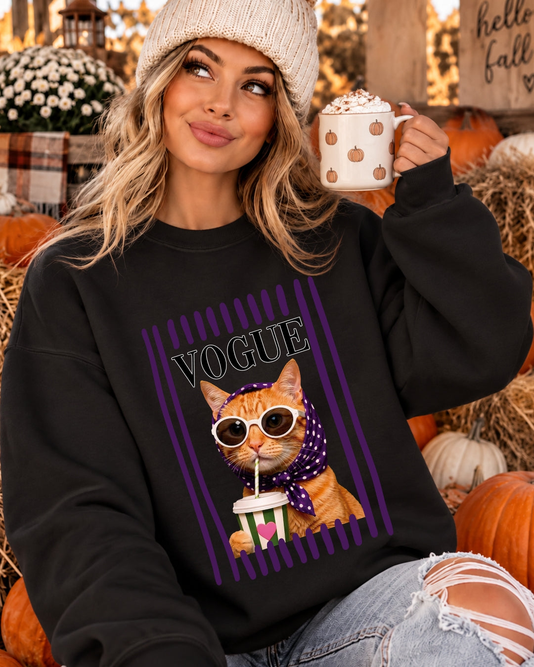Bluza Cu Print Fashion Kitty 10