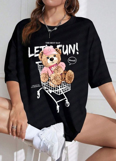 Tricou Oversized Fun bear