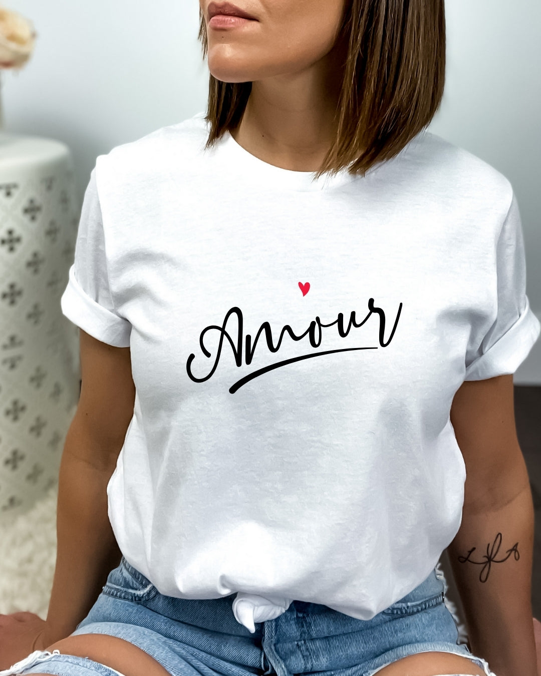 Tricou bumbac 100% amour 11