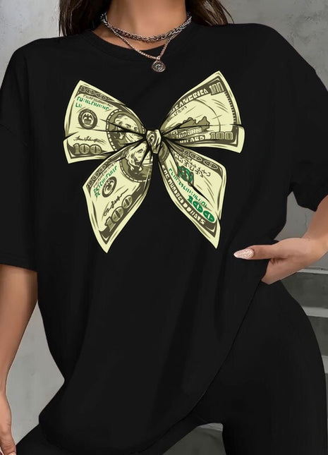 Tricou Oversized Bow Money