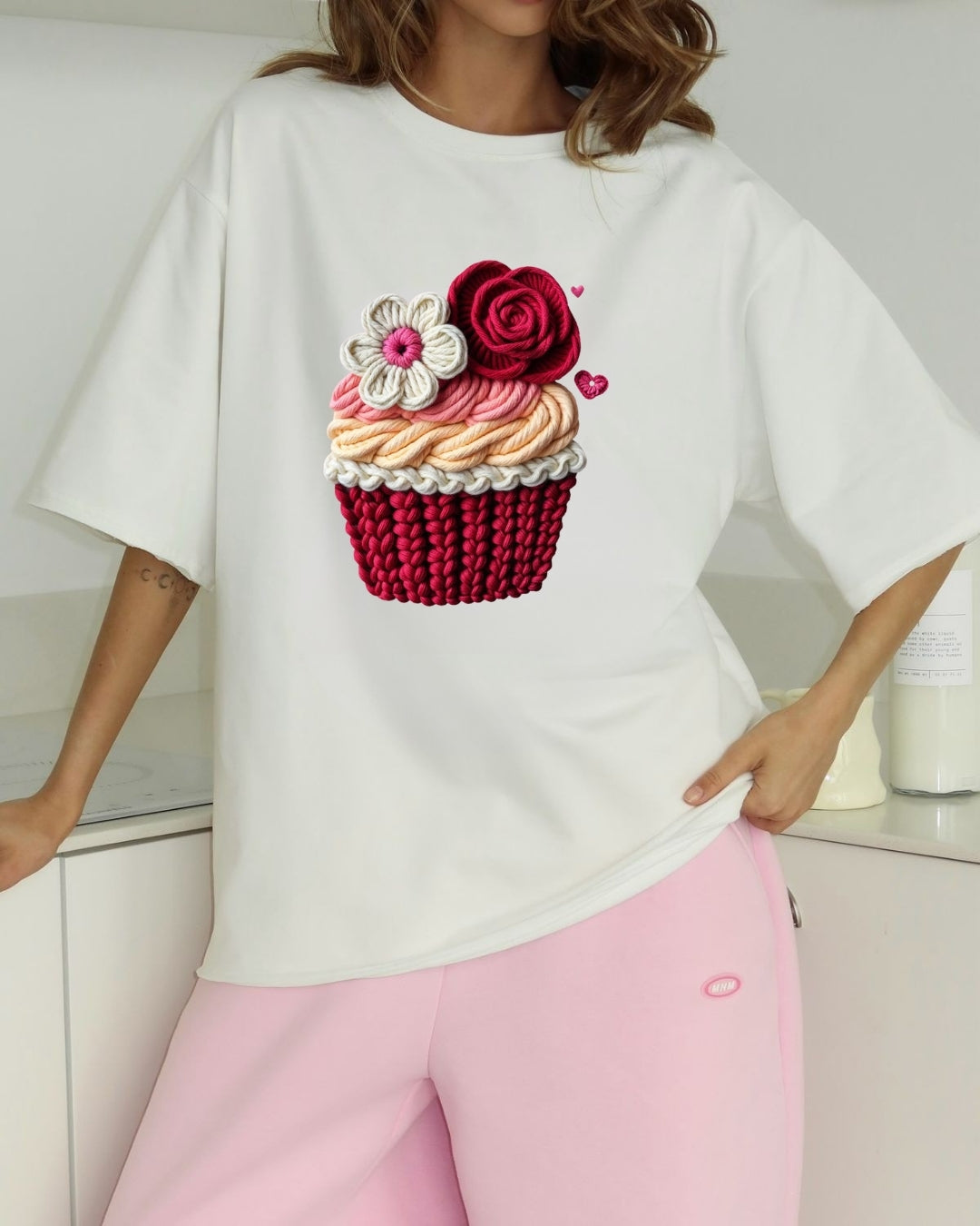 Tricou prajiturica flori 11 bumbac 100%