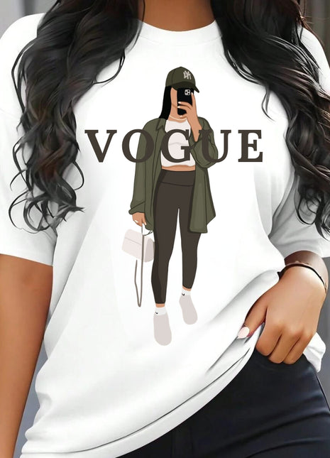 Tricou Oversized VOGUE Girl Phone