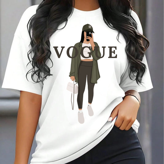 Tricou Oversized VOGUE Girl Phone