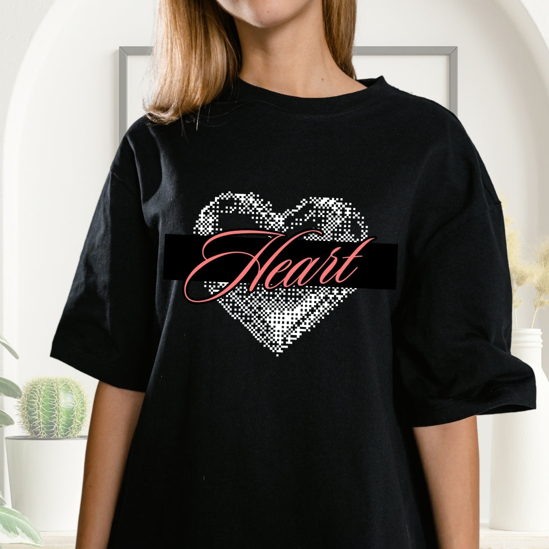 Tricou Oversized Love Inima