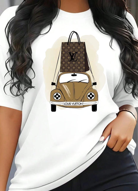 Tricou Oversized Car Louis Vuitton