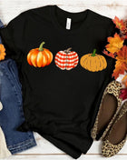 Tricou Oversized Three Simple Autumn Pumpkin