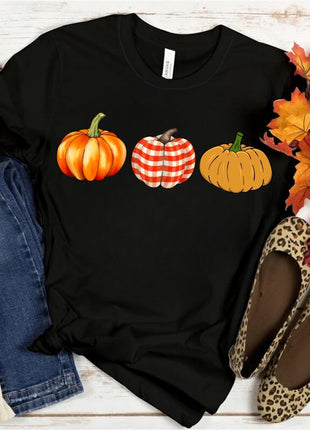 Tricou Oversized Three Simple Autumn Pumpkin