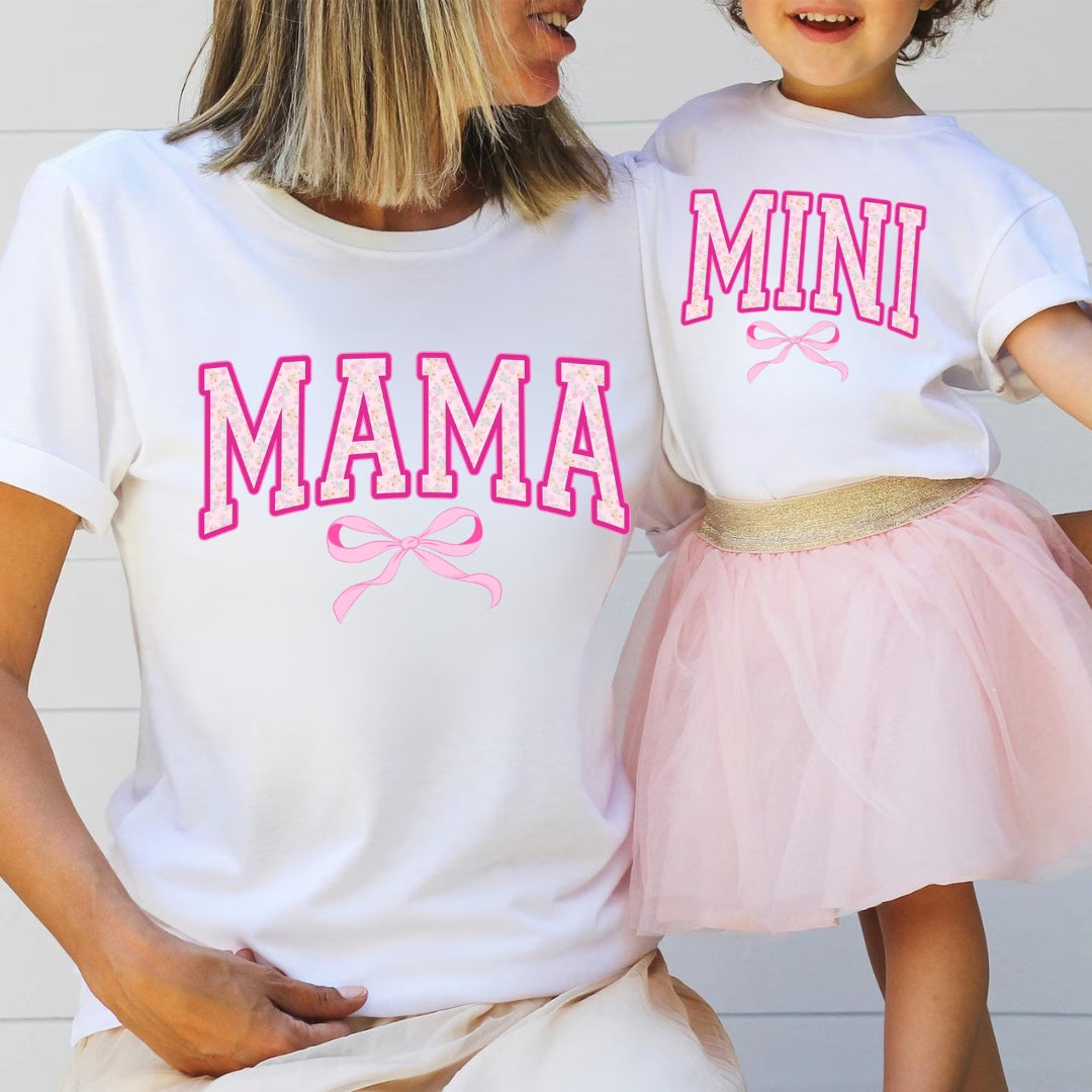 Set Tricouri Mama Mini bow