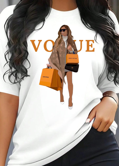 Tricou Oversized VOGUE Woman Orange