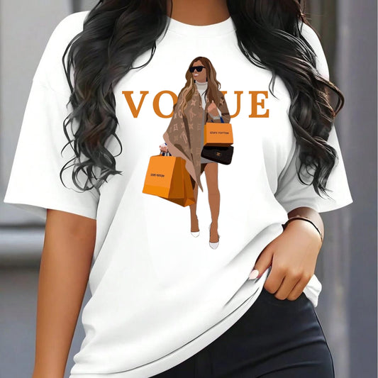 Tricou Oversized VOGUE Woman Orange