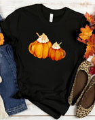 Tricou Oversized Autumn Fall Drinks Pumpkin Cute