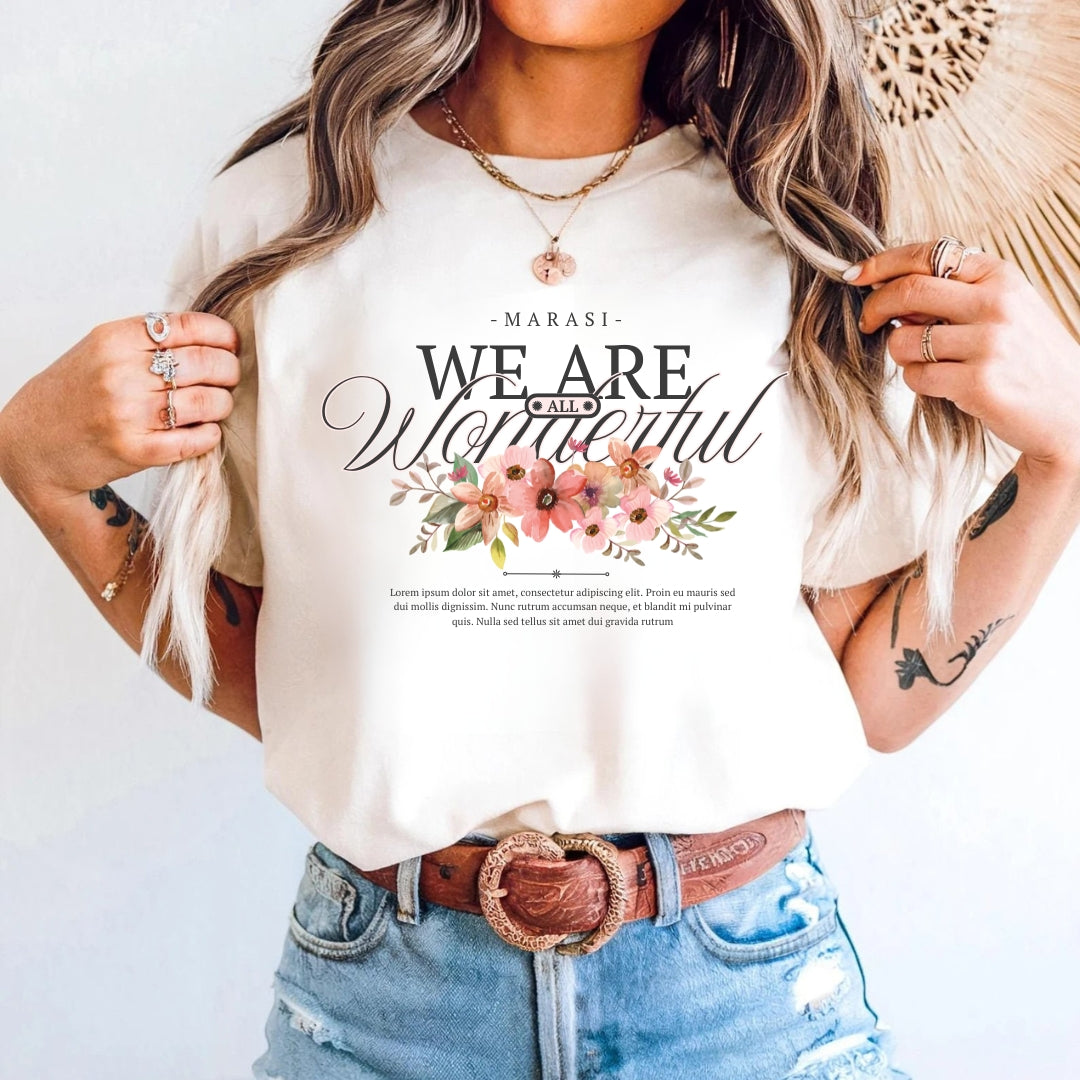 Tricou bumbac 100% we are wonderful 14