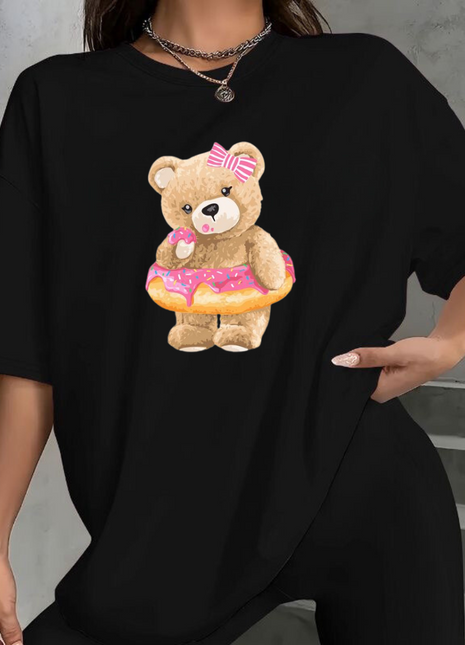 Tricou Oversized Donut Bear