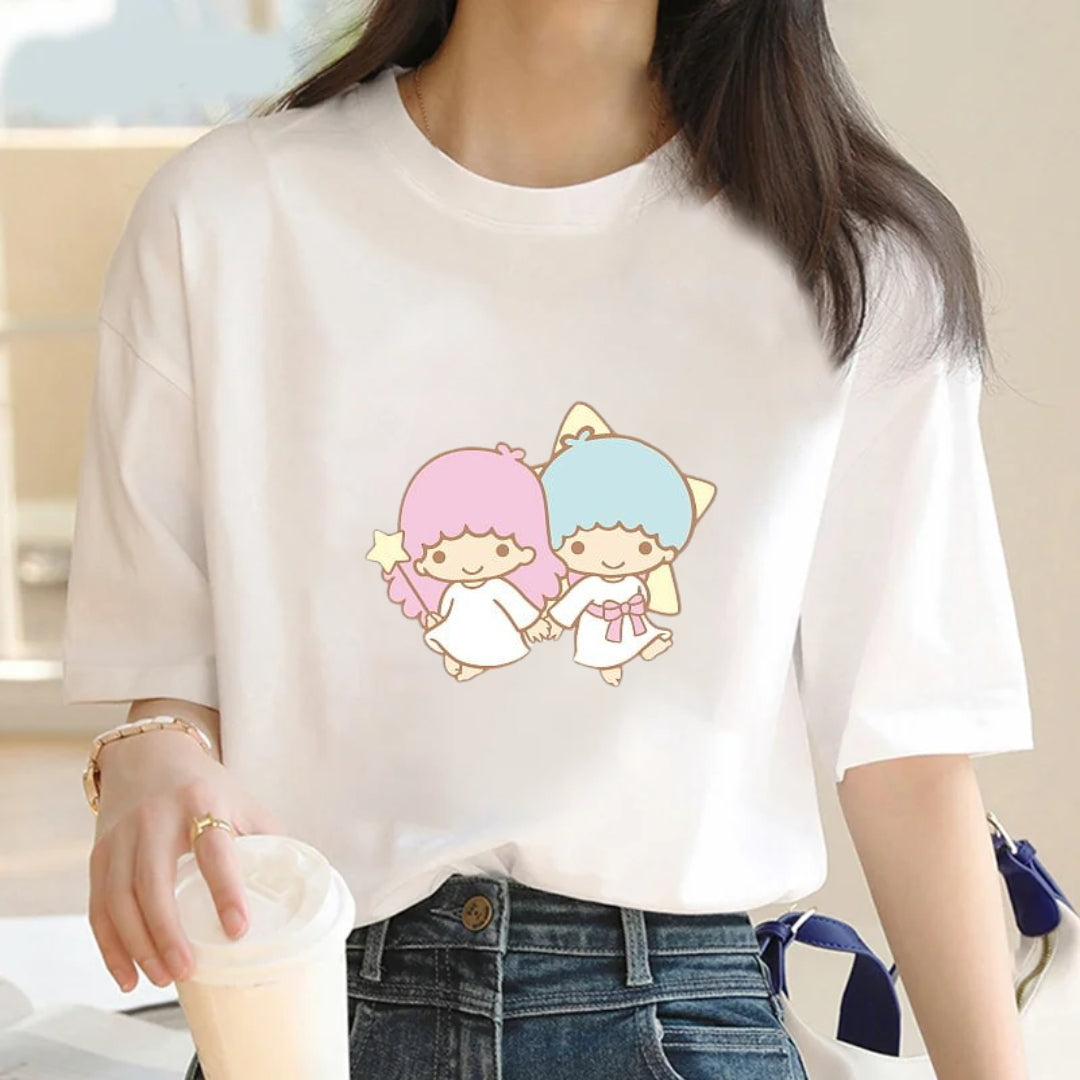 Tricou Oversized Little Twin Stars Cute