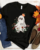 Tricou Oversized Autumn Fall Halloween Simple Cute Pumpkin