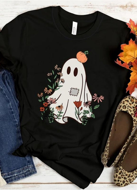 Tricou Oversized Autumn Fall Halloween Simple Cute Pumpkin