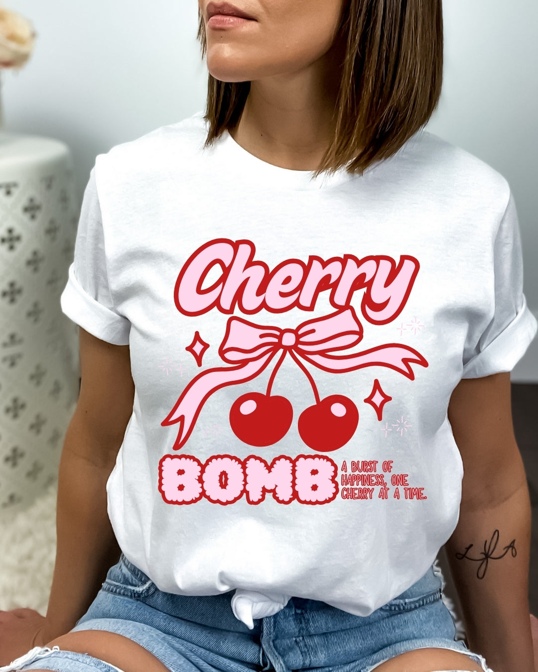 Tricou bumbac 100% cherry bomb 18