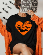 Tricou Oversized Orange heart