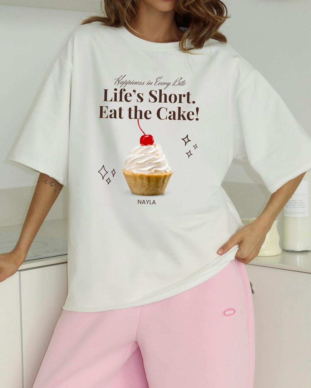 Tricou eat cake 19 bumbac 100%