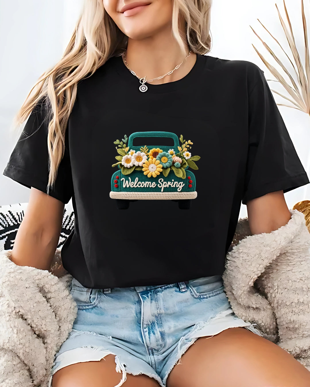 Tricou welcome spring 1 bumbac 100%