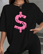 Tricou Oversized Dollar Drip