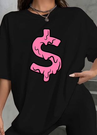 Tricou Oversized Dollar Drip