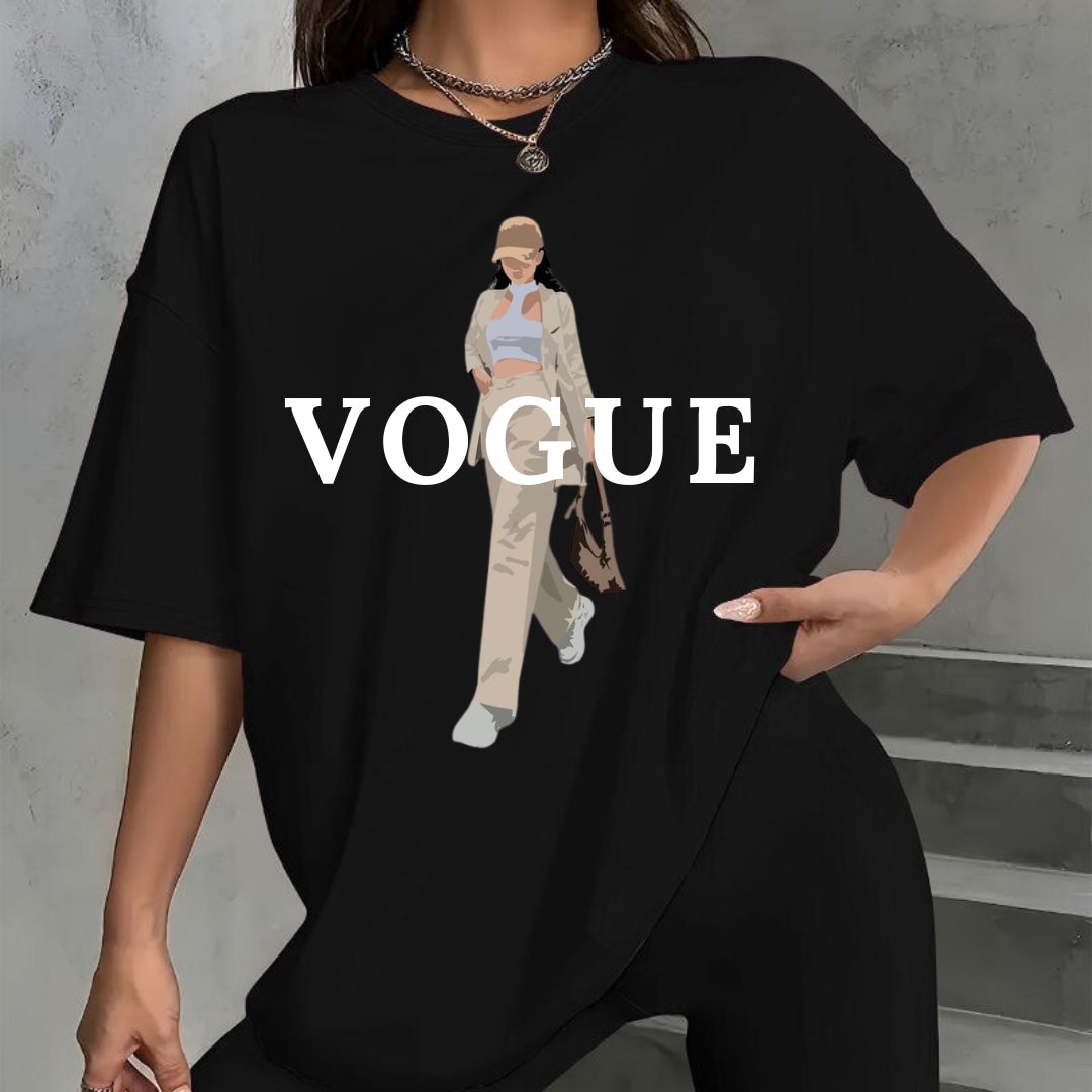 Tricou Oversized Vogue Girl