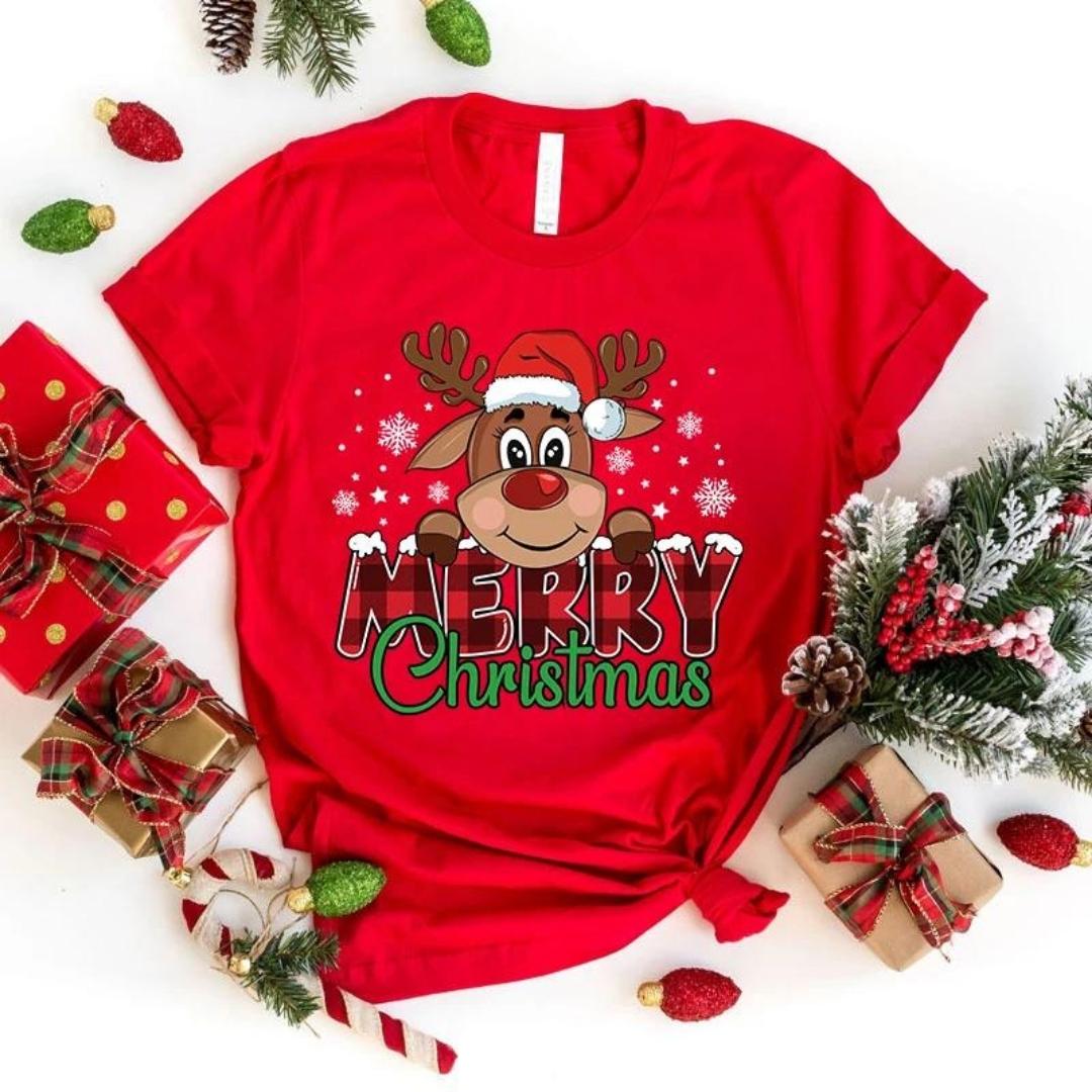 Tricou Merry Christmas Ren