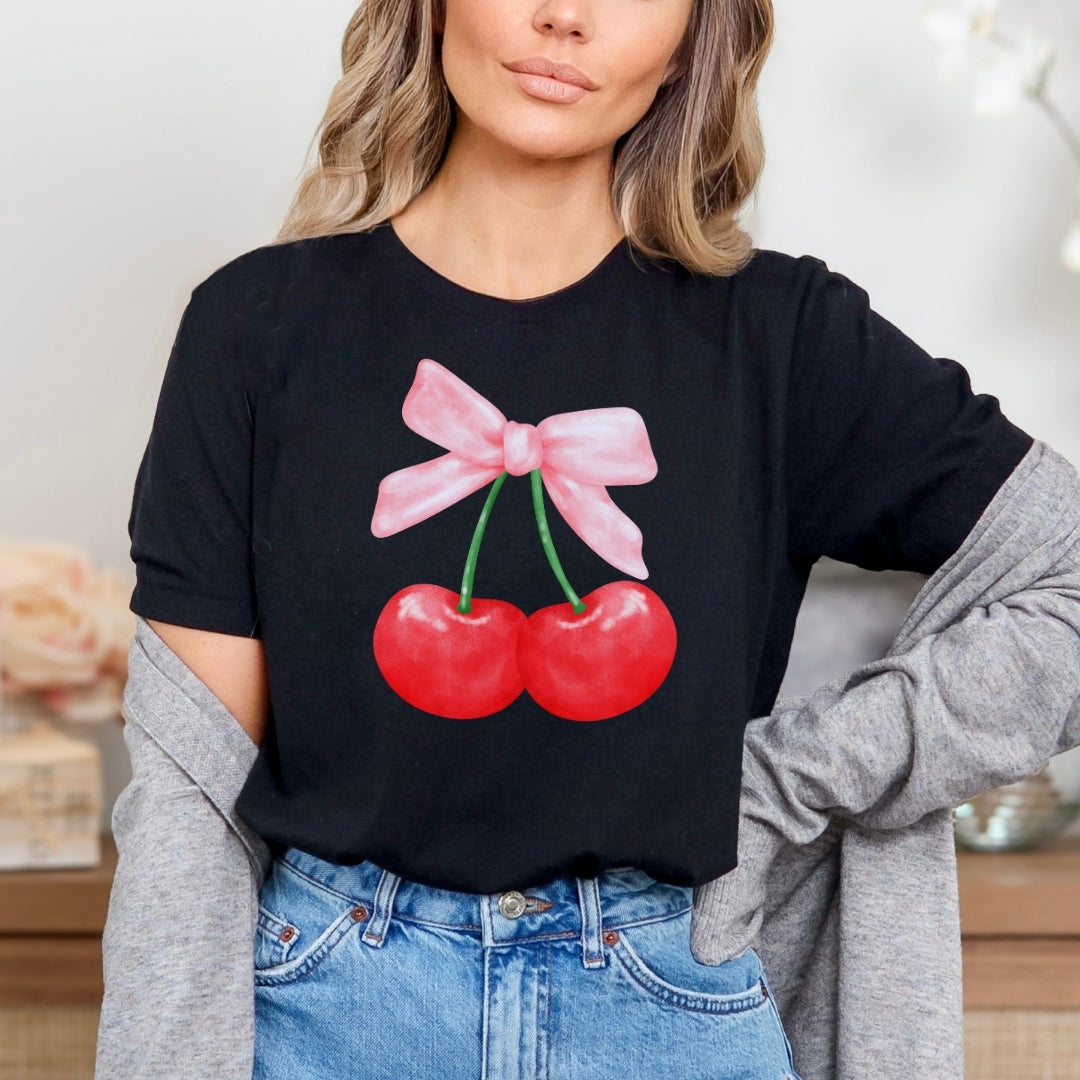 Tricou bumbac 100% cirese 1