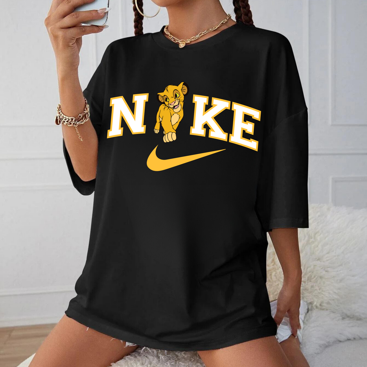 Tricou oversized Lion Simba