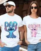 Set Tricouri Mom Dad Stitch