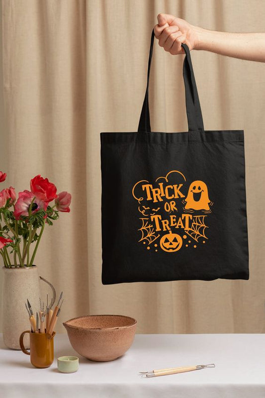 Sacosa Trick or Treat Negru