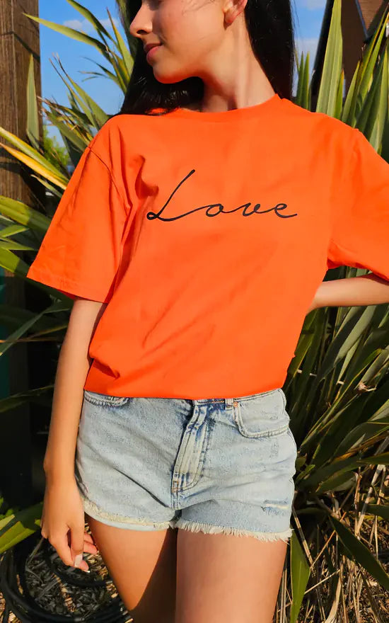 Tricou Oversized Love Scris
