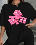 Tricou Oversized Pink Money