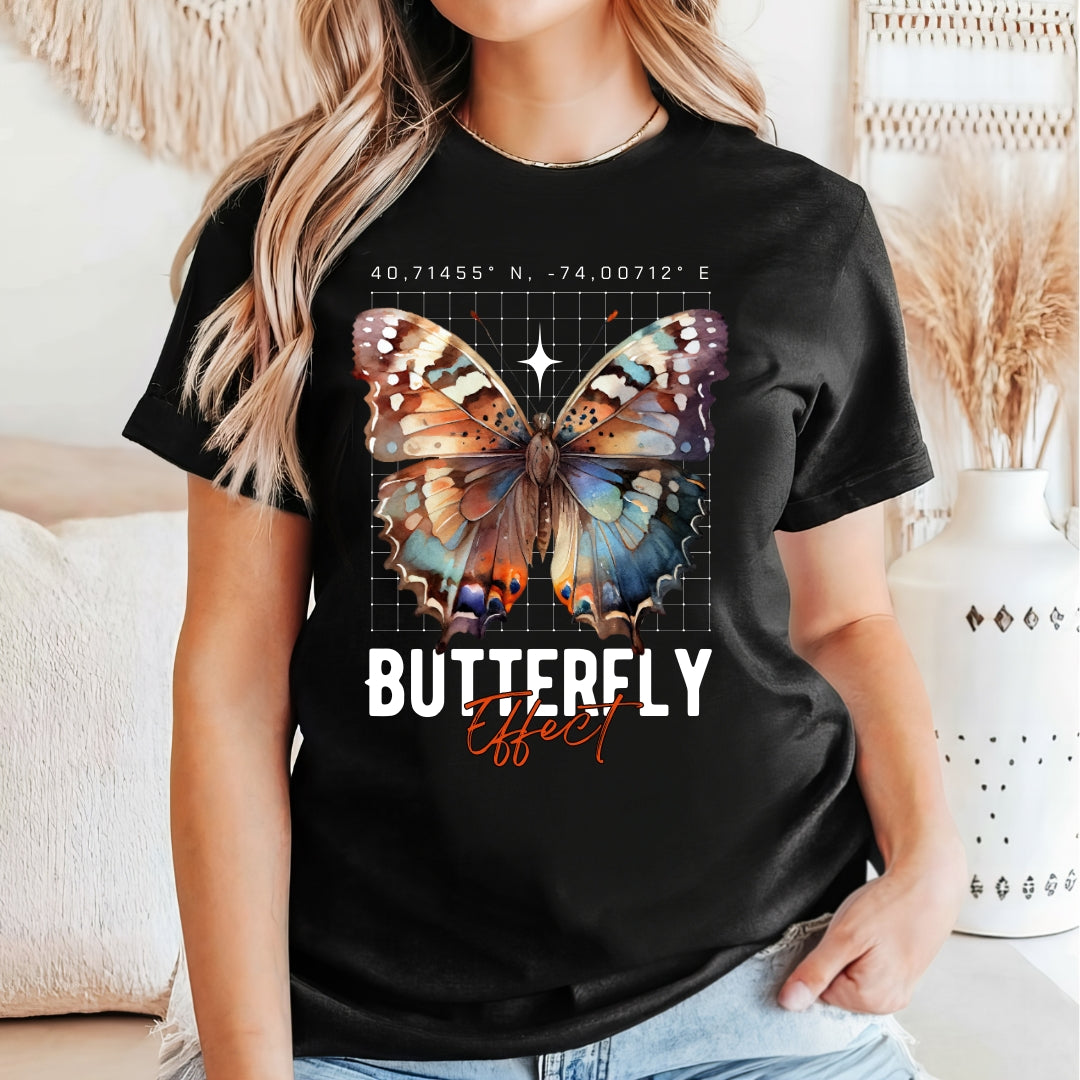 Tricou bumbac 100% fluture 21