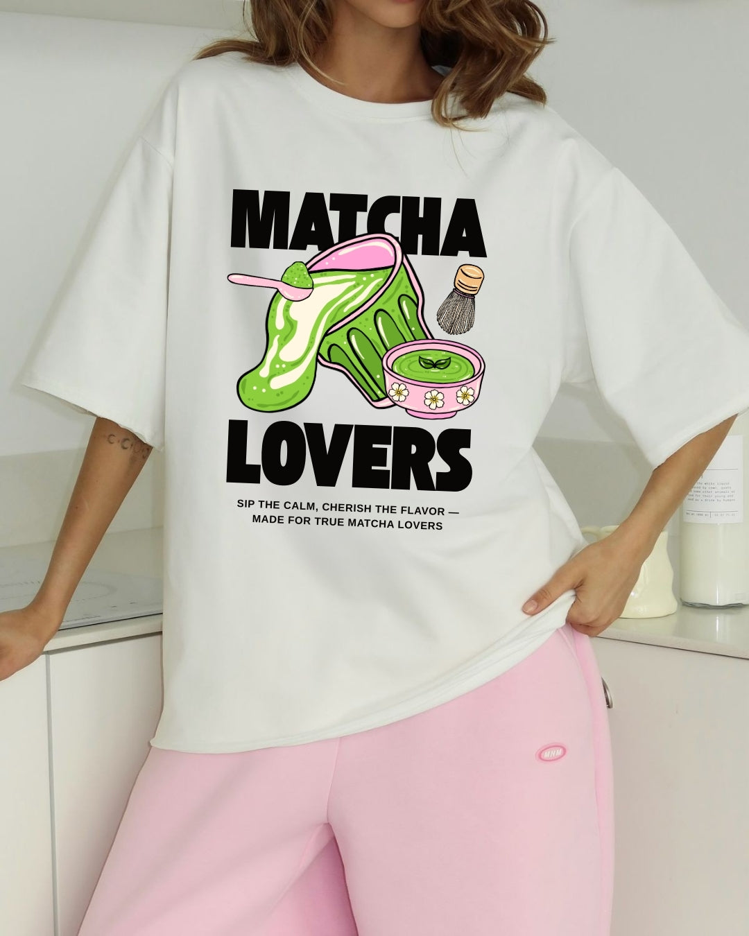 Tricou matcha lovers 20 bumbac 100%