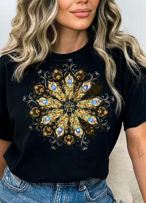 Tricou Gold Flower