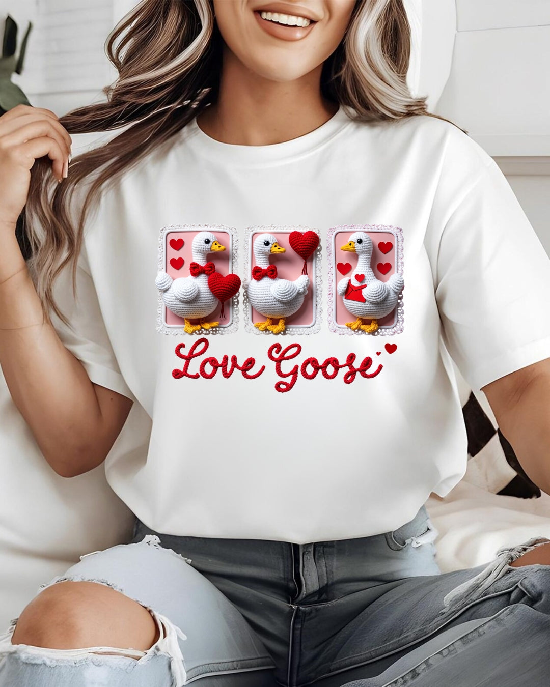 Tricou love goose 22 bumbac 100%