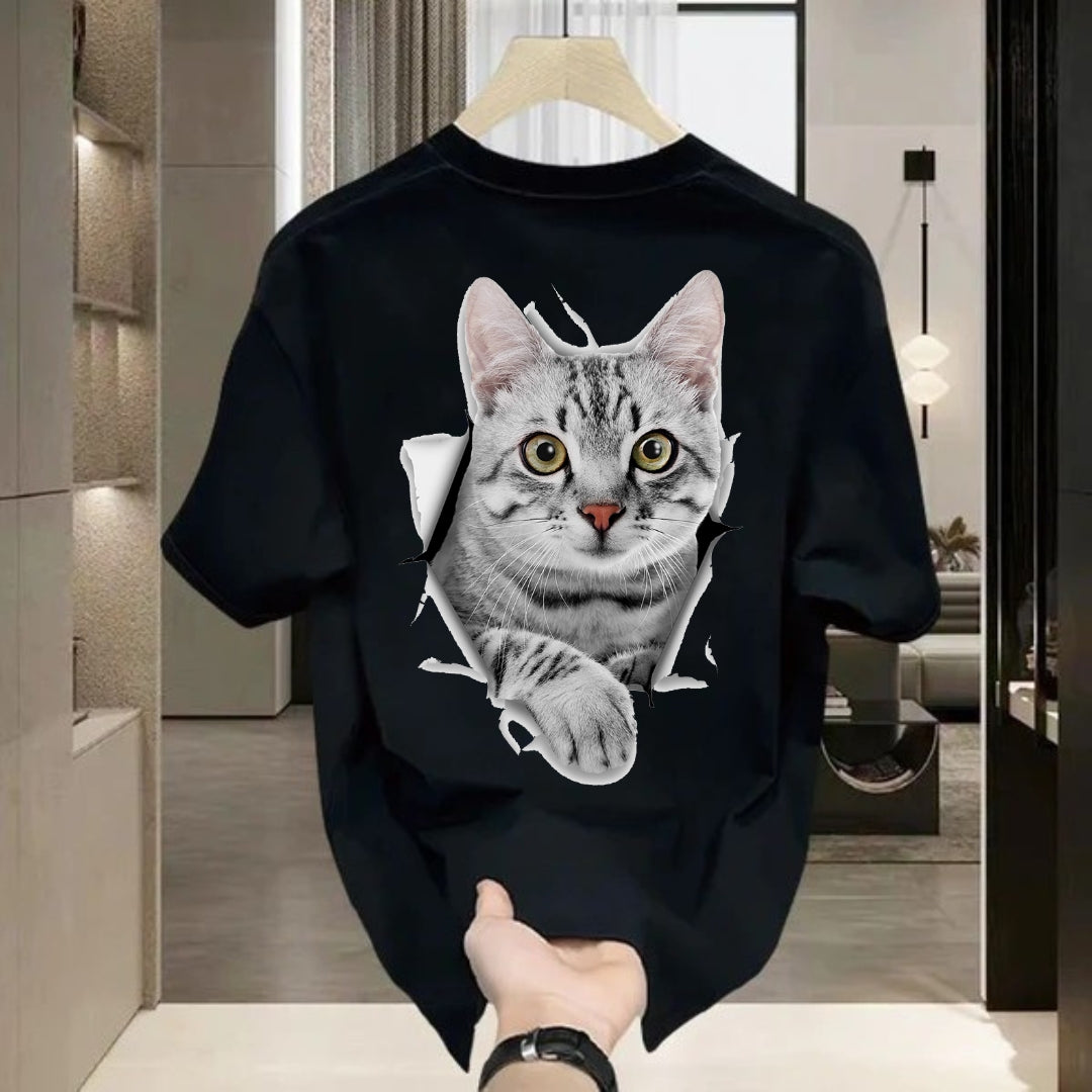 Tricou grey kitty