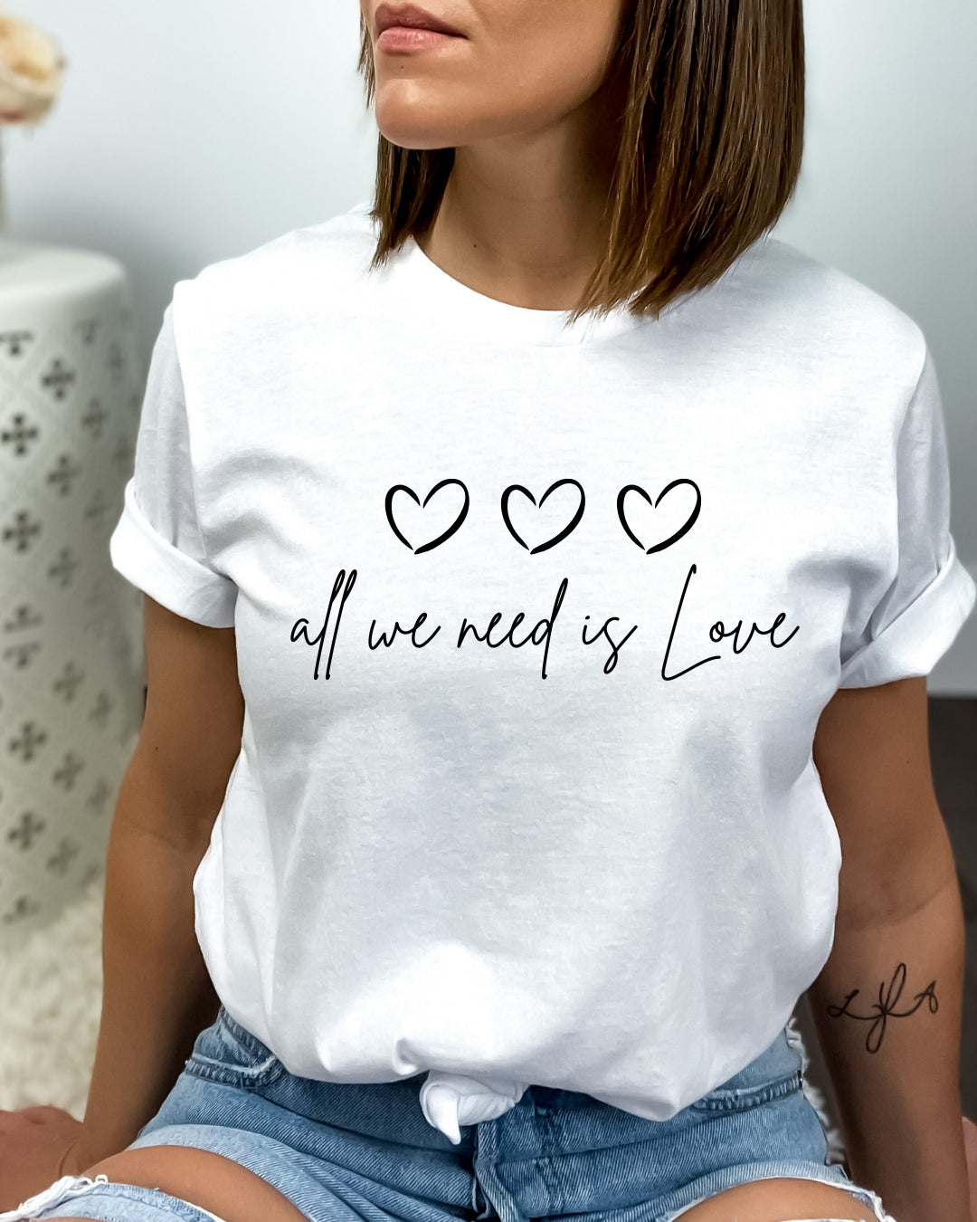 Tricou bumbac 100% all we need 24