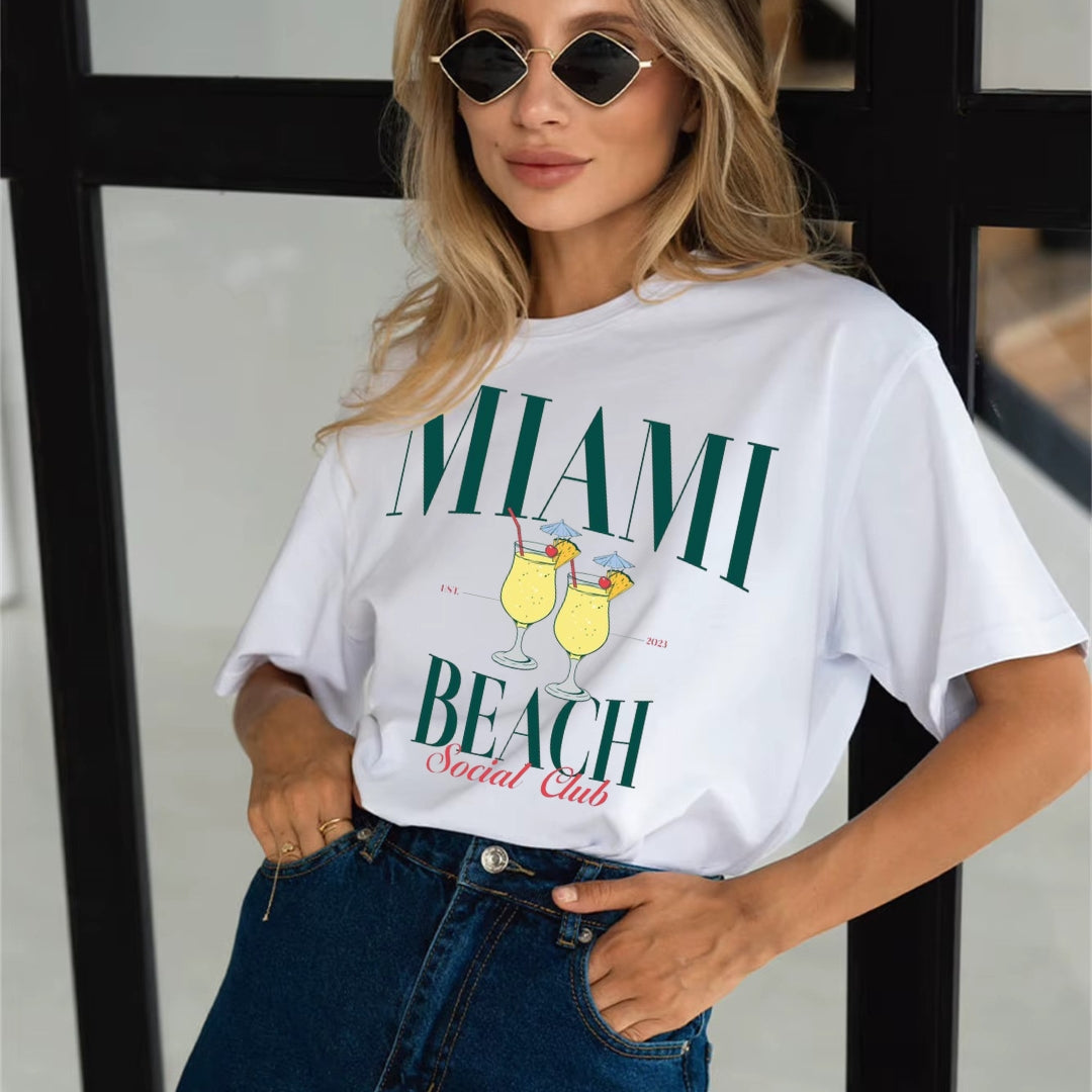 Tricou Oversized Miami green