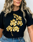 Tricou Golden Flowers