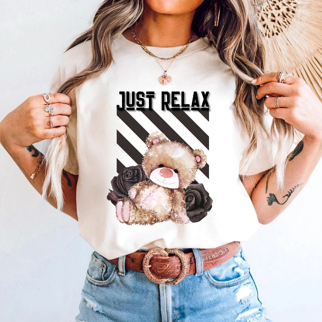 Tricou bumbac 100% just relax 25