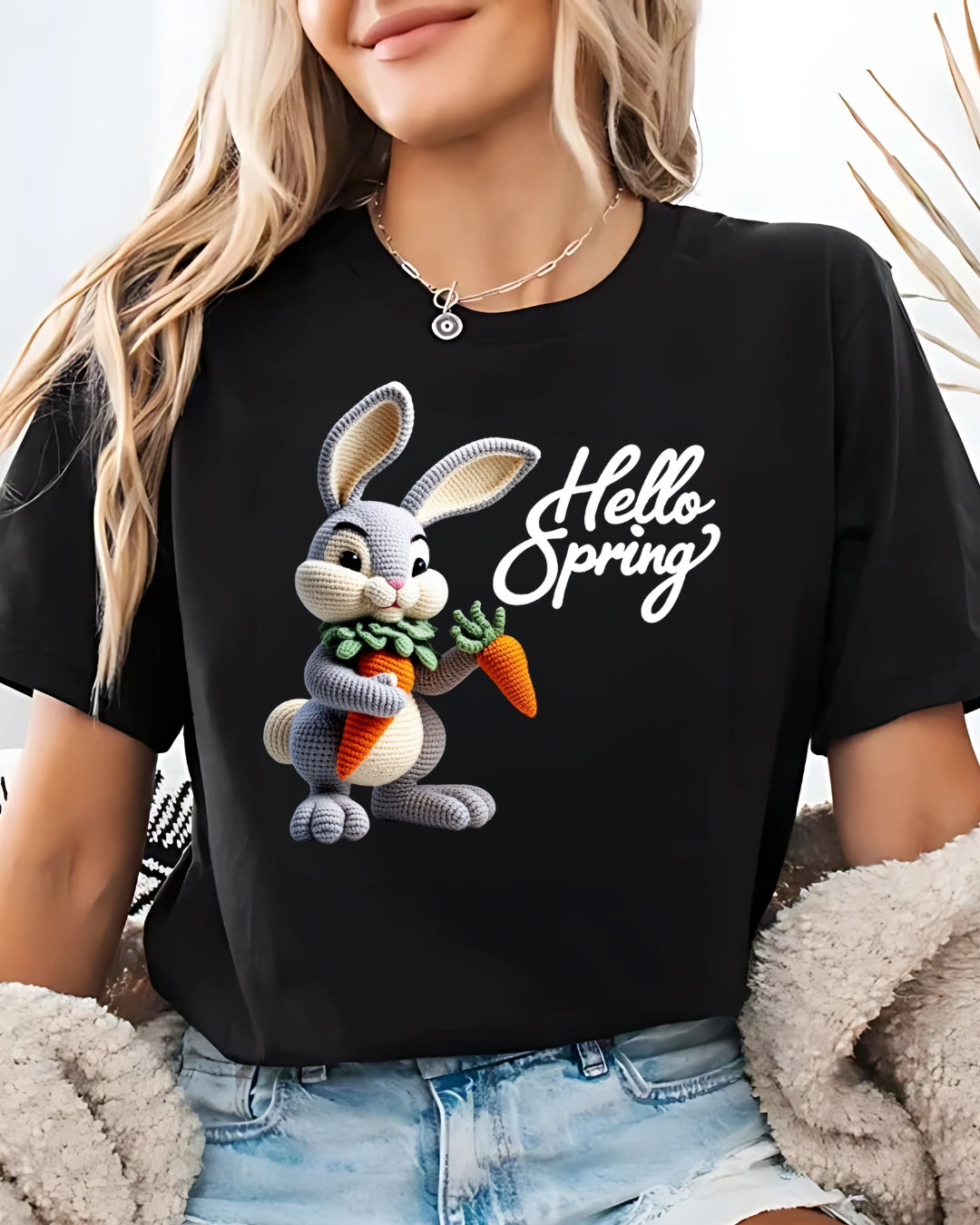 Tricou hello spring 15 bumbac 100%