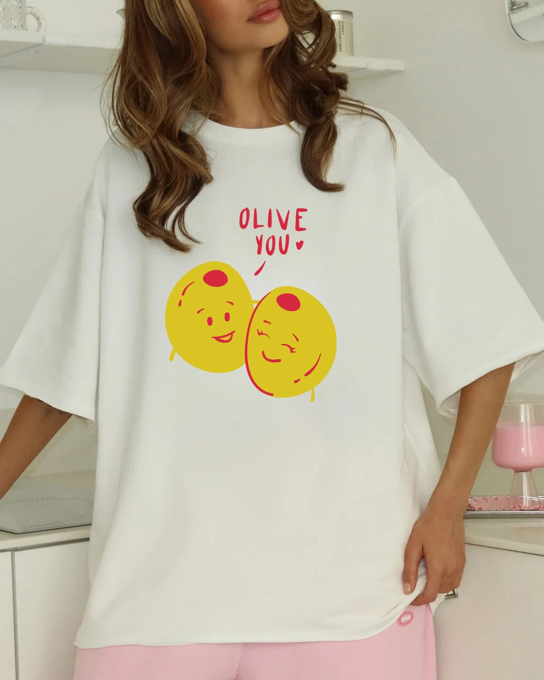 Tricou olive you 25 bumbac 100%