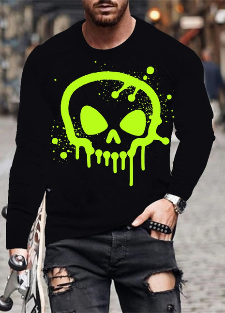 Bluza barbat Green skull