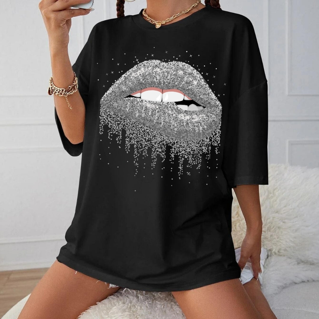 Tricou oversized Grey Drip