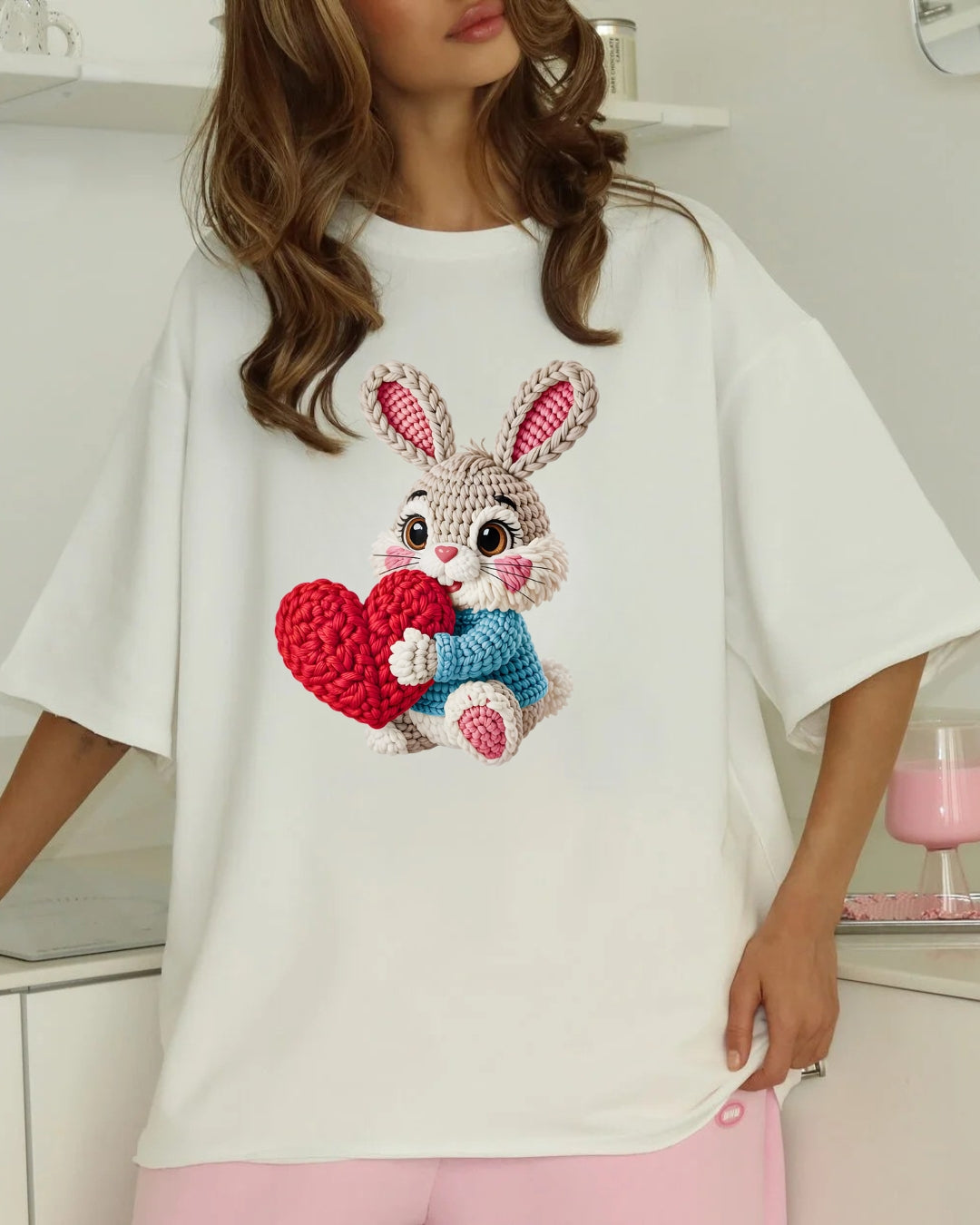 Tricou iepuras inima 27 bumbac 100%